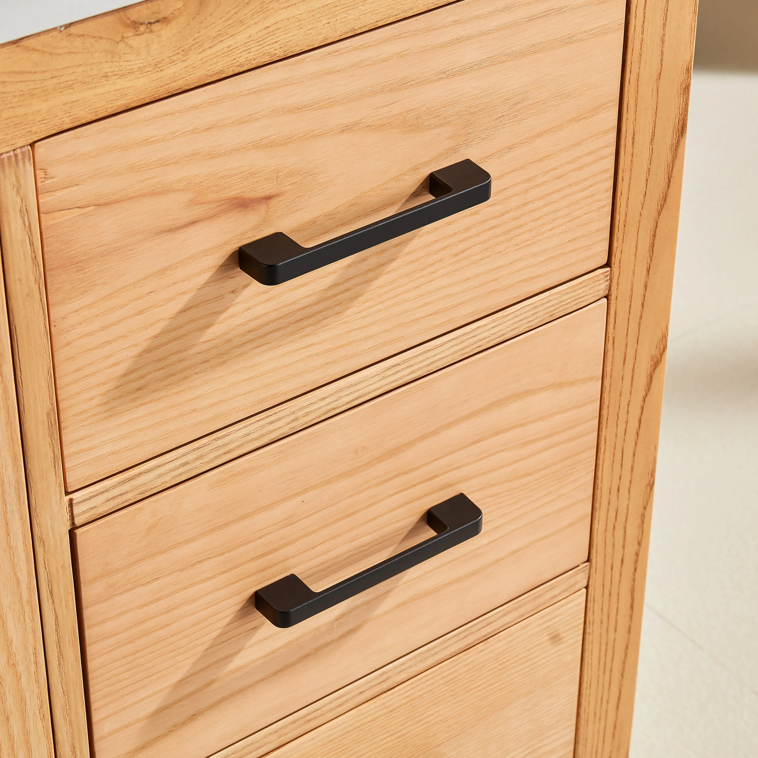 Lily- 60",Single Sink, White Oak , Floor Standing Modern Bathroom Vanity, White Quartz Countertop